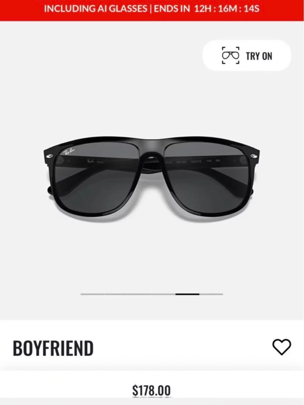 Ray-Ban Men’s Black Sunglasses